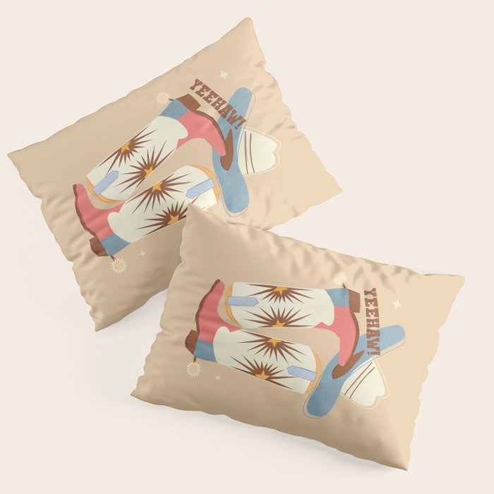 Yeehaw! Cowboy Boots Pillow Sham Gallery Image 3