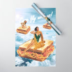 Sandwich Airlines - Come fly with us! Wrapping Paper Gallery Image 1
