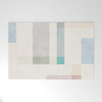 Minimalist Neutral Pastel Tones Artwork Welcome Mat Gallery Image 1