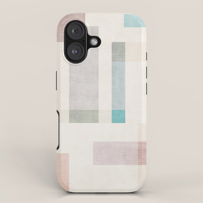 Minimalist Neutral Pastel Tones Artwork iPhone Case Gallery Image 1