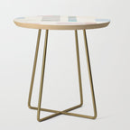 Minimalist Neutral Pastel Tones Artwork Side Table Gallery Image 1