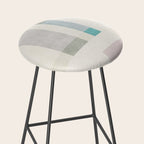 Minimalist Neutral Pastel Tones Artwork Stool Gallery Image 2