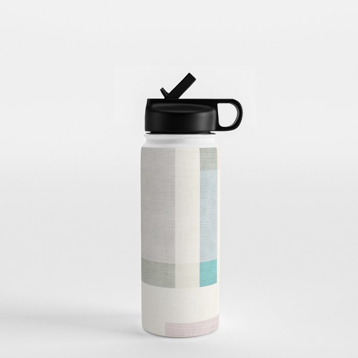Minimalist Neutral Pastel Tones Artwork Water Bottle Gallery Image 1
