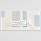 Minimalist Neutral Pastel Tones Artwork Desk Mat Gallery Image 1