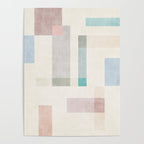 Minimalist Neutral Pastel Tones Artwork Poster Gallery Image 4