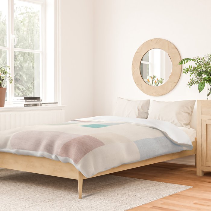 Minimalist Neutral Pastel Tones Artwork Duvet Cover Gallery Image 2