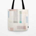 Minimalist Neutral Pastel Tones Artwork Tote Bag Gallery Image 1