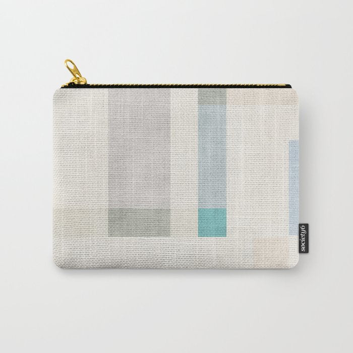 Minimalist Neutral Pastel Tones Artwork Carry All Pouch Gallery Image 1