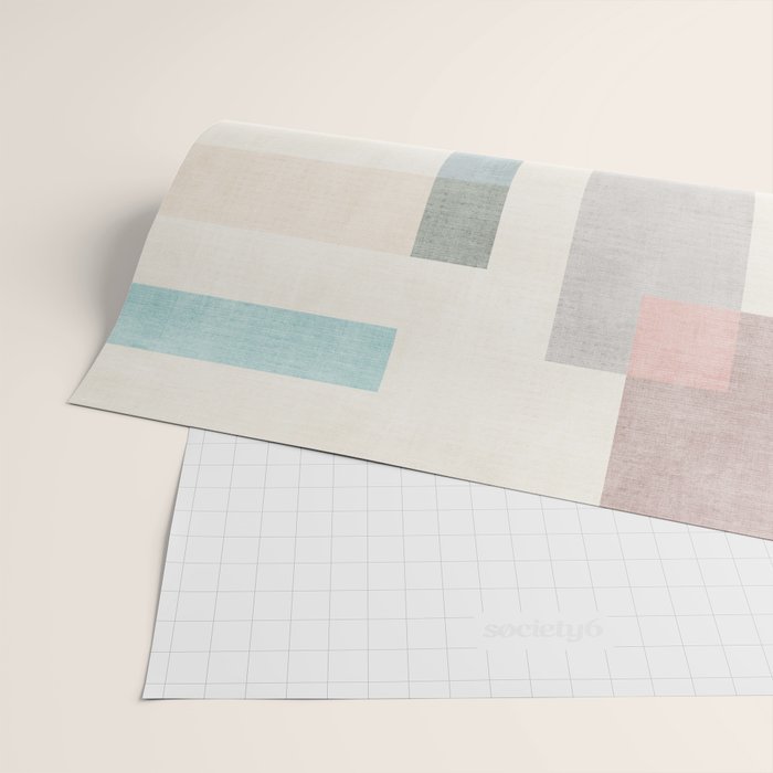 Minimalist Neutral Pastel Tones Artwork Wrapping Paper Gallery Image 2