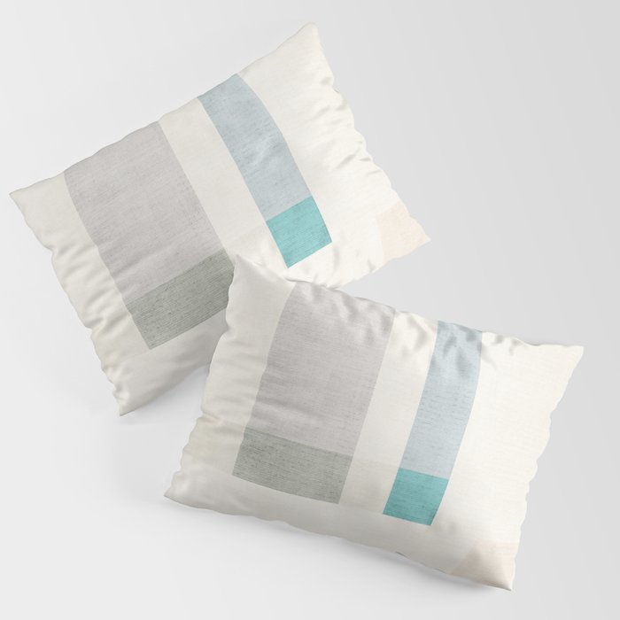 Minimalist Neutral Pastel Tones Artwork Pillow Sham Gallery Image 3