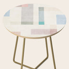 Minimalist Neutral Pastel Tones Artwork Side Table Gallery Image 2