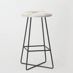 Minimalist Neutral Pastel Tones Artwork Stool Gallery Image 1