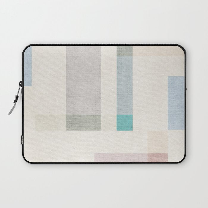 Minimalist Neutral Pastel Tones Artwork Laptop Sleeve Gallery Image 1