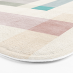 Minimalist Neutral Pastel Tones Artwork Bath Mat Gallery Image 3