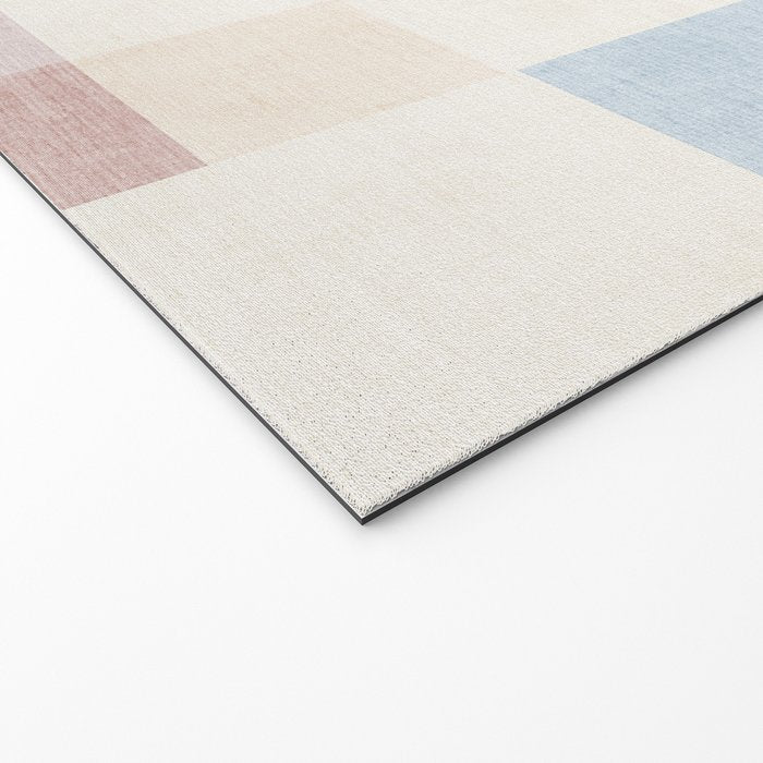 Minimalist Neutral Pastel Tones Artwork Welcome Mat Gallery Image 2