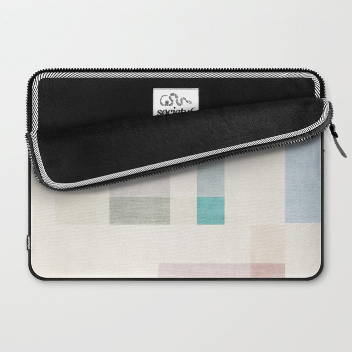 Minimalist Neutral Pastel Tones Artwork Laptop Sleeve Gallery Image 2