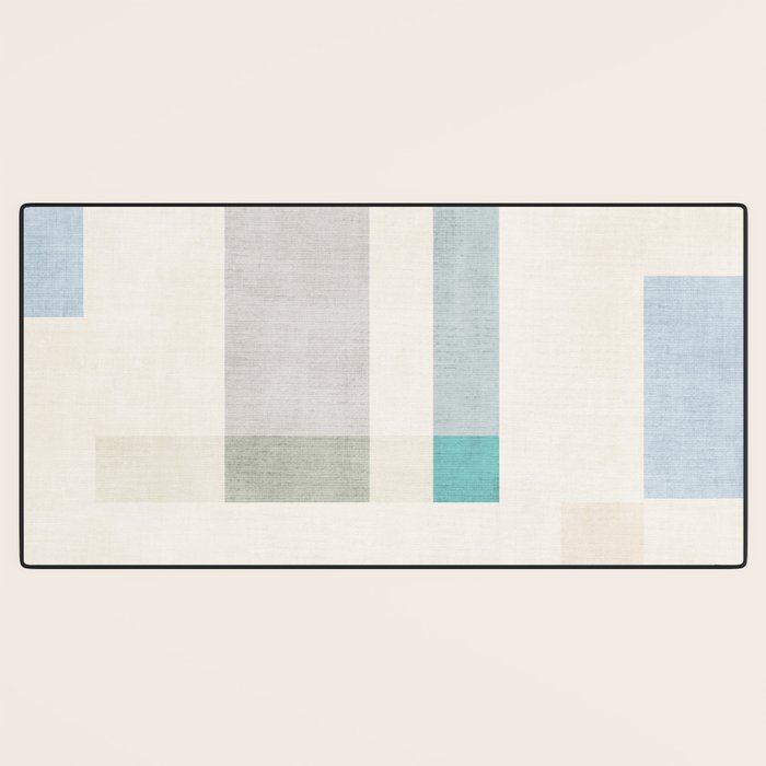 Minimalist Neutral Pastel Tones Artwork Desk Mat Gallery Image 3