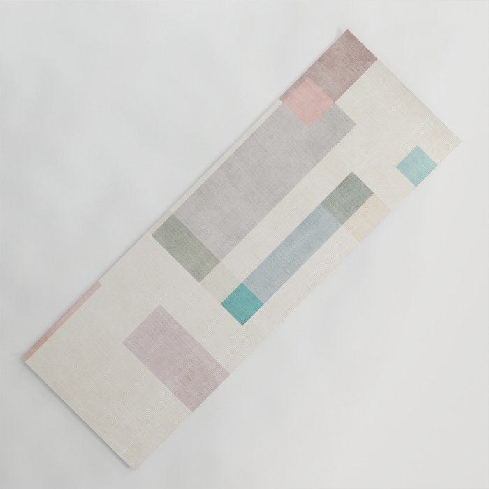 Minimalist Neutral Pastel Tones Artwork Yoga Mat Gallery Image 1
