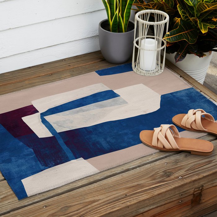 Quiet Geometry Outdoor Rug Gallery Image 2