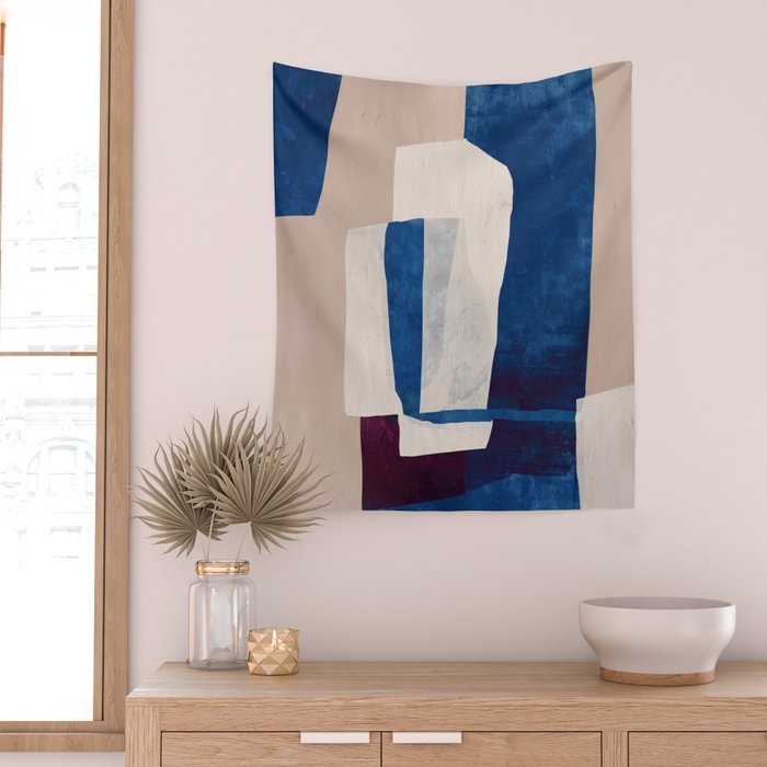 Quiet Geometry Wall Tapestry Gallery Image 2