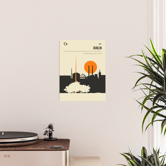 Visit Dublin Ireland Vintage Book Cover Poster Poster Gallery Image 2