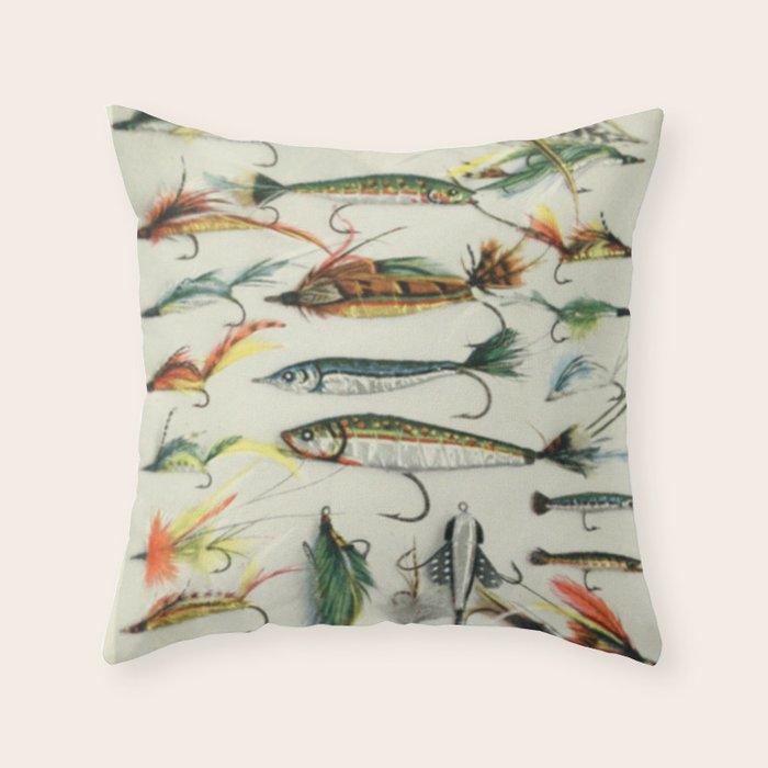 Fishing Lures Throw Pillow Gallery Image 6