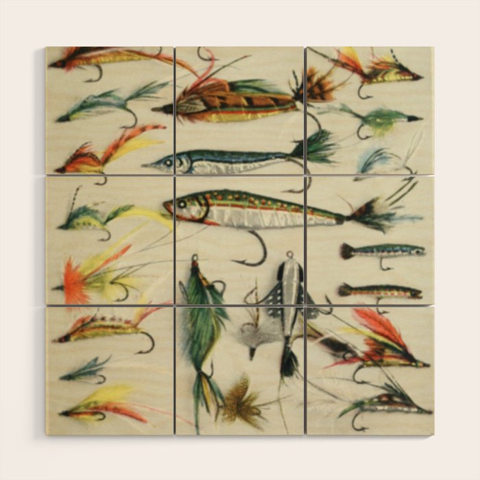 Fishing Lures Wood Wall Art Gallery Image 1