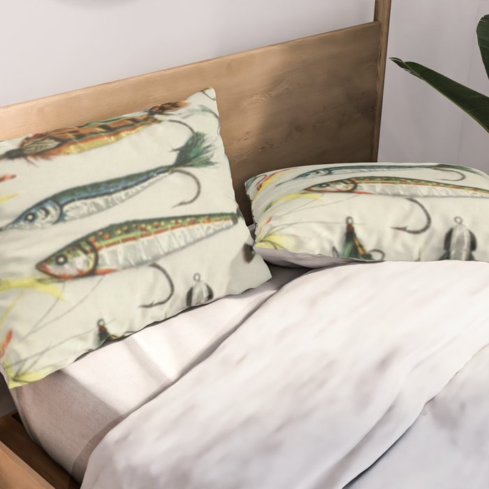 Fishing Lures Pillow Sham Gallery Image 2
