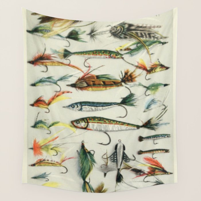 Fishing Lures Wall Tapestry Gallery Image 1