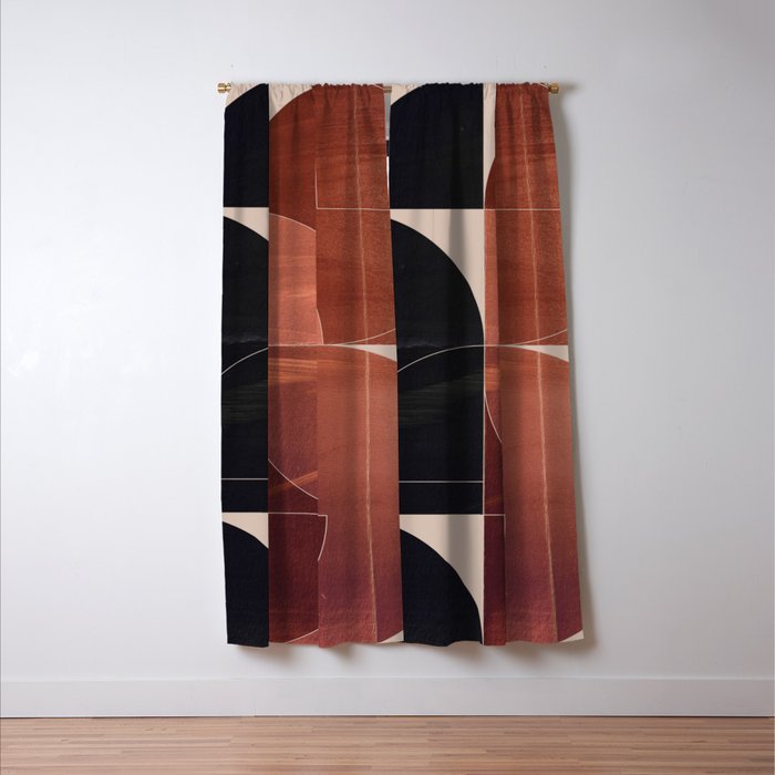 Minimal Geometric Shapes 216 Window Curtain Gallery Image 3