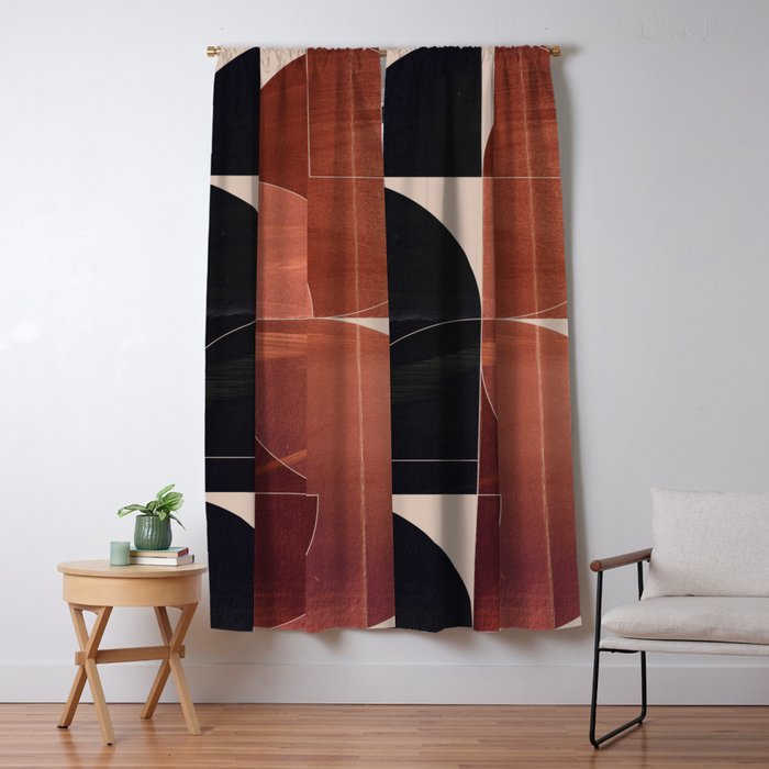 Minimal Geometric Shapes 216 Window Curtain Gallery Image 5