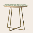 Trailing Vines Botanical Pattern Side Table Gallery Image 1