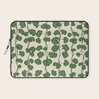 Trailing Vines Botanical Pattern Laptop Sleeve Gallery Image 1