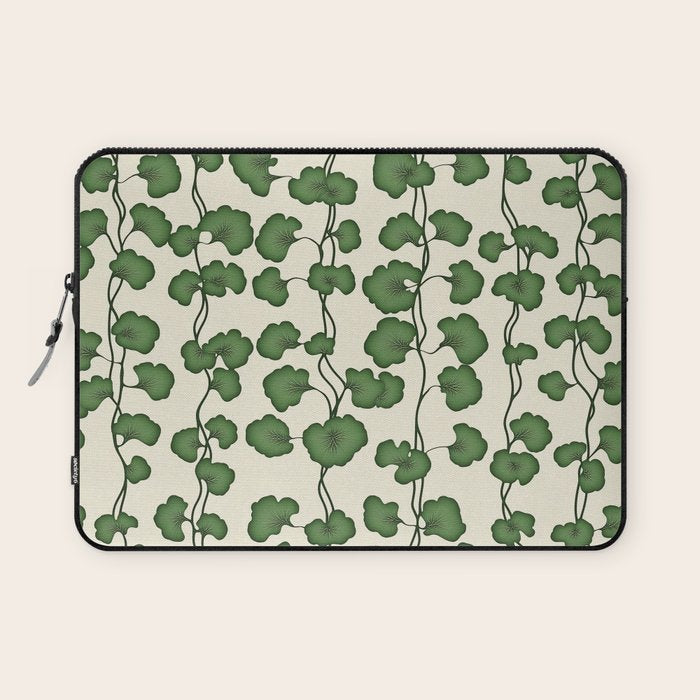 Trailing Vines Botanical Pattern Laptop Sleeve Gallery Image 1