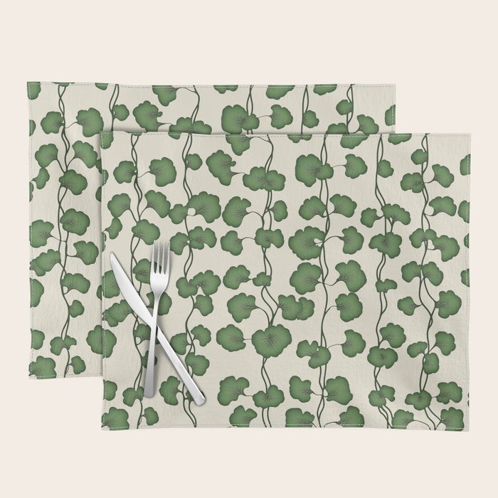 Trailing Vines Botanical Pattern Placemat Gallery Image 1
