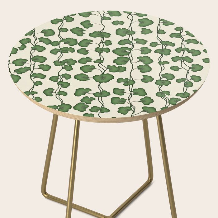 Trailing Vines Botanical Pattern Side Table Gallery Image 2