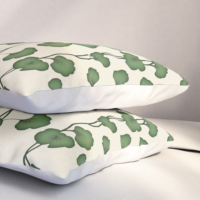 Trailing Vines Botanical Pattern Pillow Sham Gallery Image 3