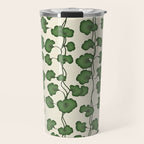 Trailing Vines Botanical Pattern Travel Mug Gallery Image 1