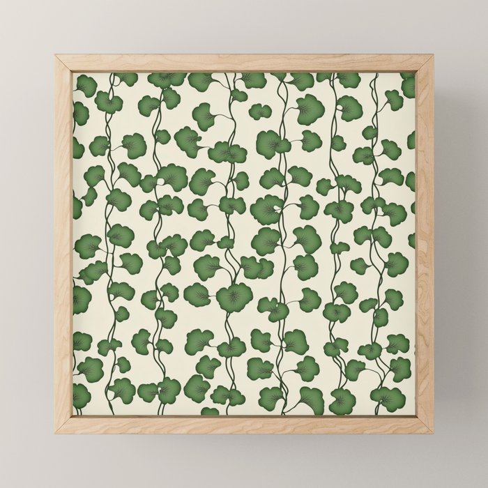 Trailing Vines Botanical Pattern Mini Art Print Gallery Image 1