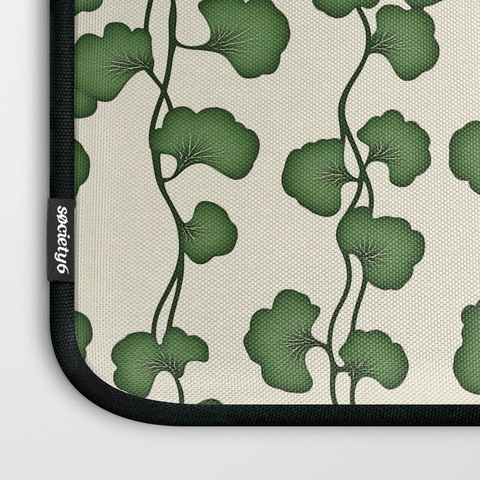 Trailing Vines Botanical Pattern Laptop Sleeve Gallery Image 3