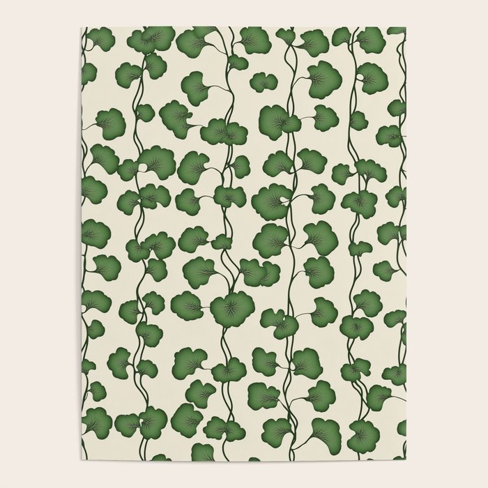 Trailing Vines Botanical Pattern Poster Gallery Image 1