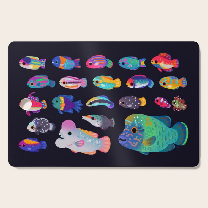 Wrasse! Cutting Board Gallery Image 1