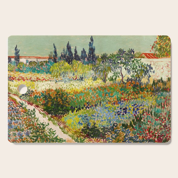 Vincent van Gogh - Garden at Arles Cutting Board Gallery Image 1