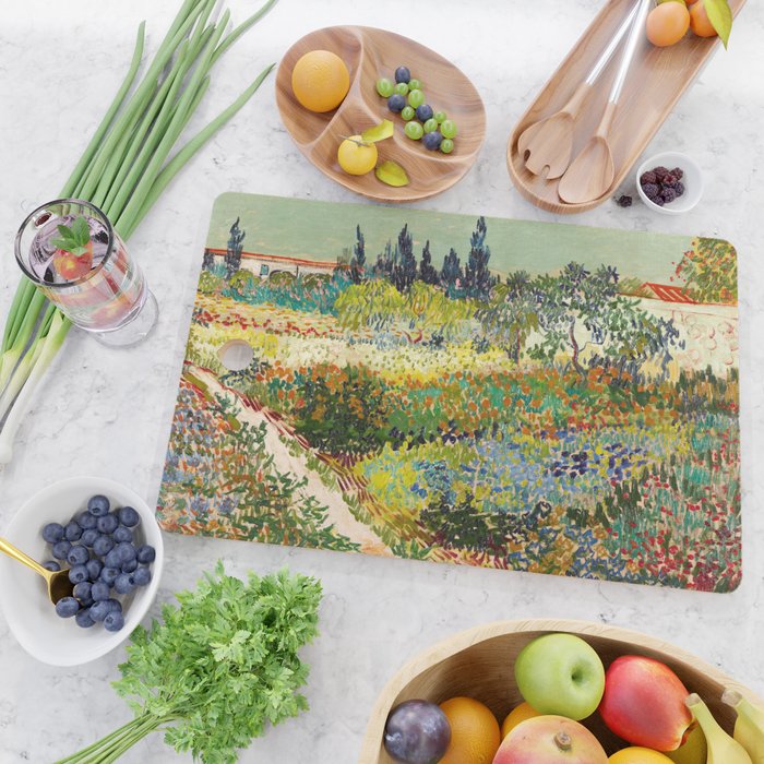 Vincent van Gogh - Garden at Arles Cutting Board Gallery Image 2