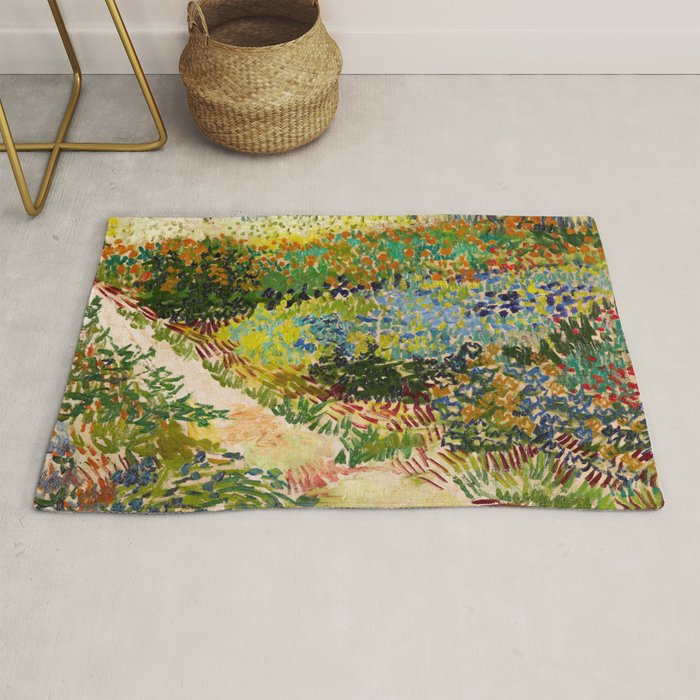 Vincent van Gogh - Garden at Arles Rug Gallery Image 1
