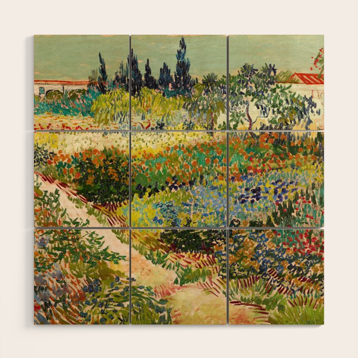Vincent van Gogh - Garden at Arles Wood Wall Art Gallery Image 1