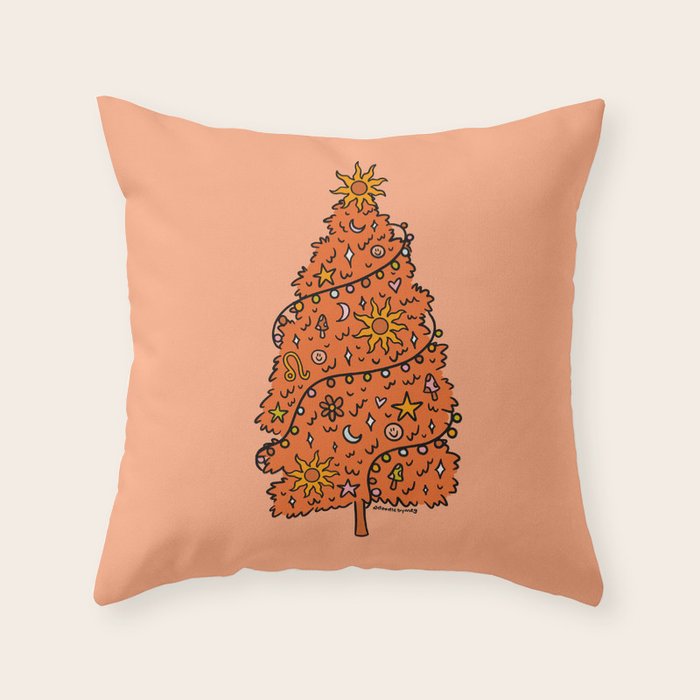 Leo Tree Throw Pillow Gallery Image 1