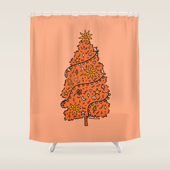 Leo Tree Shower Curtain Gallery Image 1