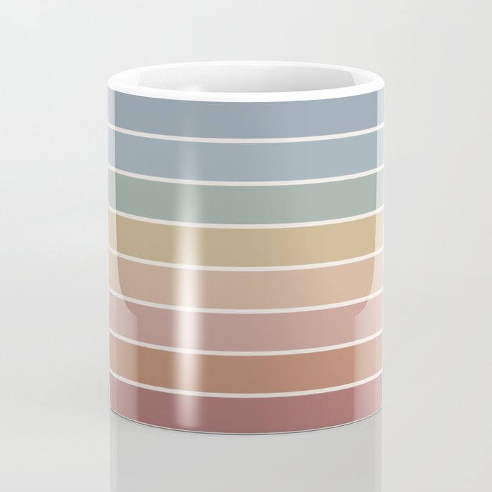 Gradient Arch XXIV Earthy Mid Century Modern Rainbow Coffee Mug Gallery Image 4