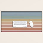 Gradient Arch XXIV Earthy Mid Century Modern Rainbow Desk Mat Gallery Image 1
